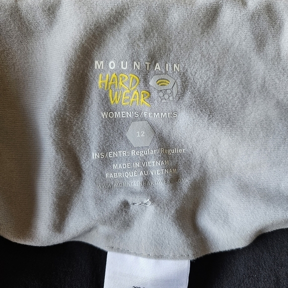 VGUC Mountain Hardware Convertible Cargo Pants Hiking Black Women Sz 12 - Picture 11 of 16